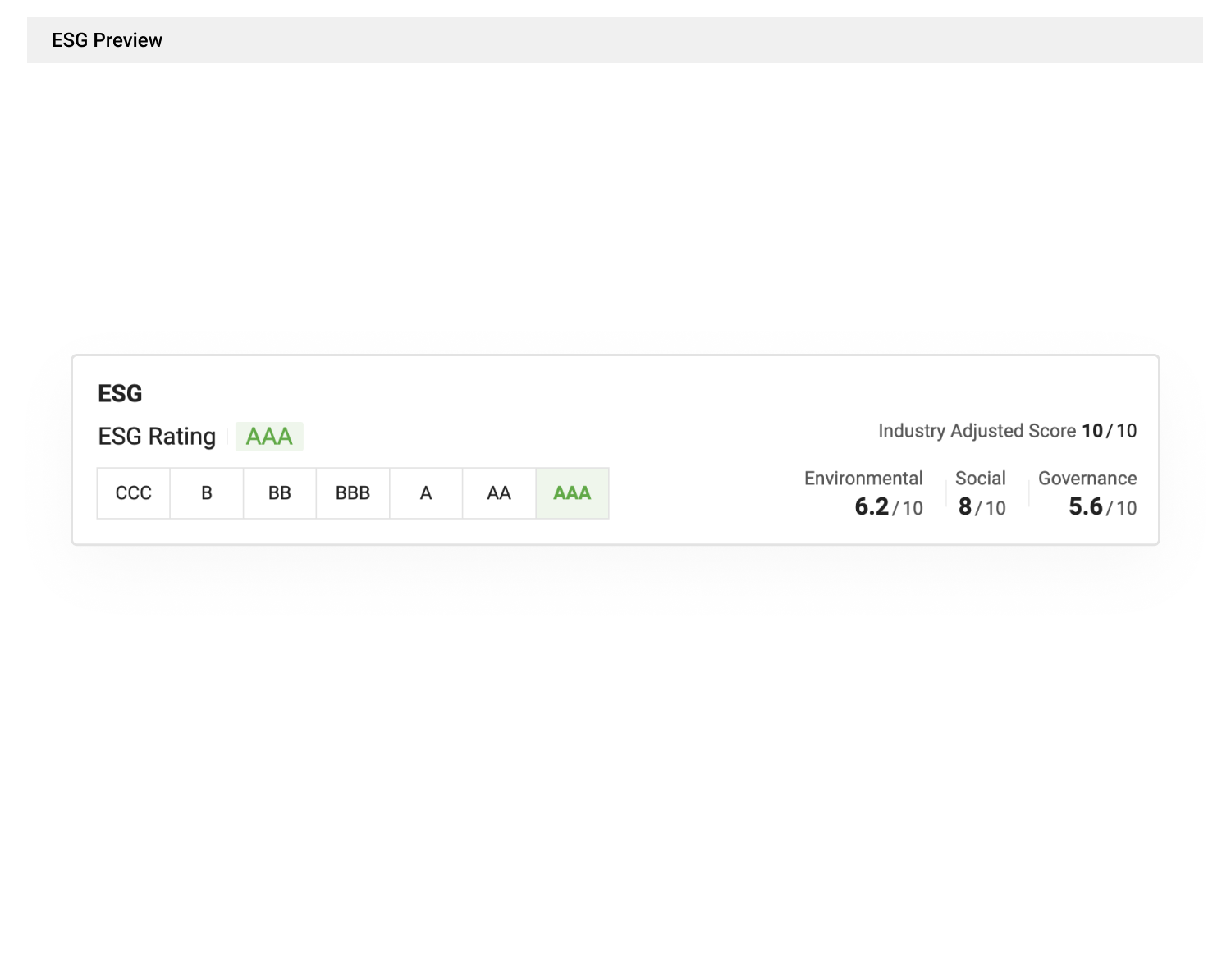 ESG Preview