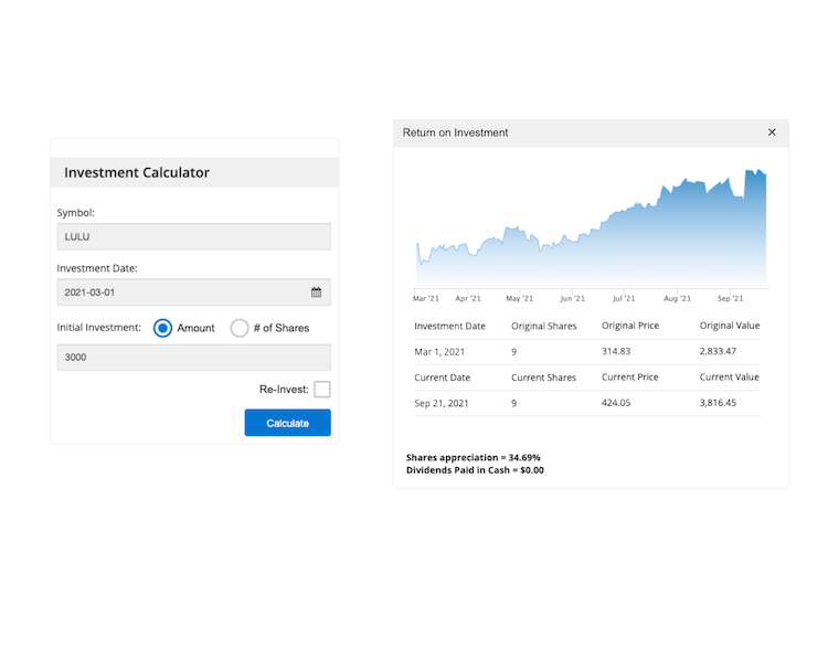 Investment Calculator
